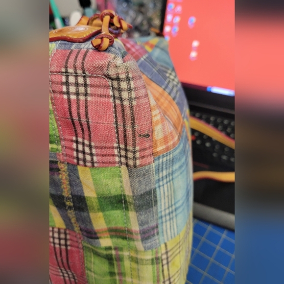 Dooney & Bourke Multicolor Patchwork Tote Preloved - Picture 9 of 16